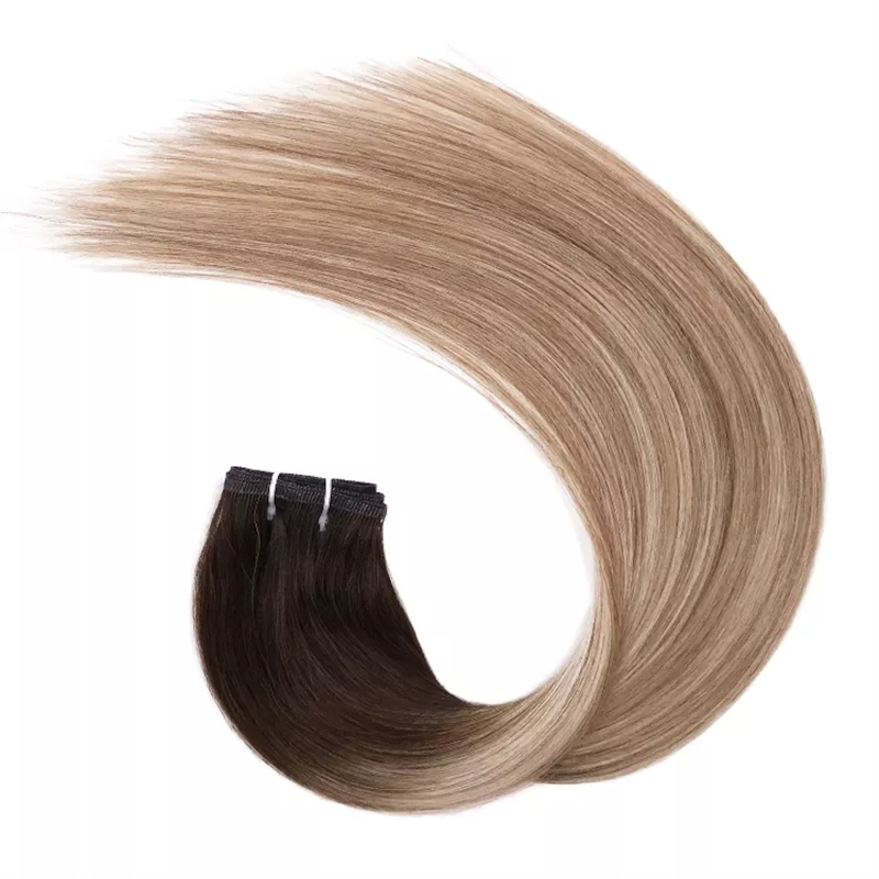 Hot Selling Flat Weft 12A Grade 100% Virgin Remy Hair Flat Weft Hair Extensions